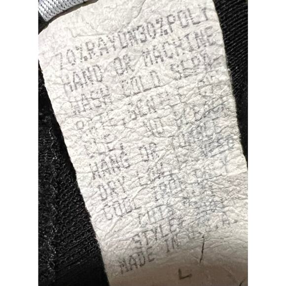 Comfy USA Black Knit Sleeveless Dress Midi Slinky Rayon Blend Stretch Women’s L - Picture 9 of 9